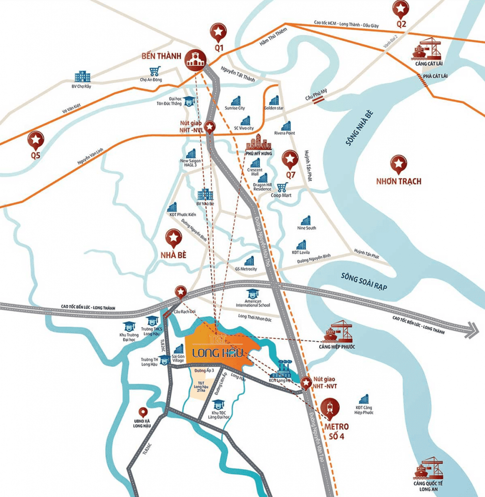 vị trí các dự án